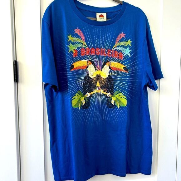 FARM Rio Graphic T-shirt Short Sleeve Oversized - Picture 1 of 3